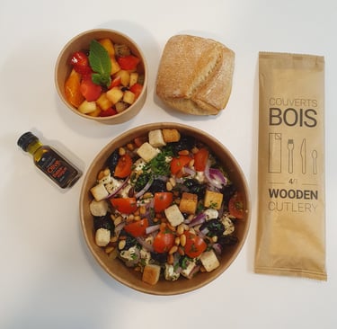 Panier Repas : Salade Grecque (Végétarien)