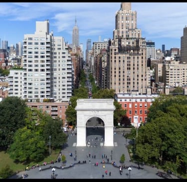 a city view of a city with tall buildings and a view of the city