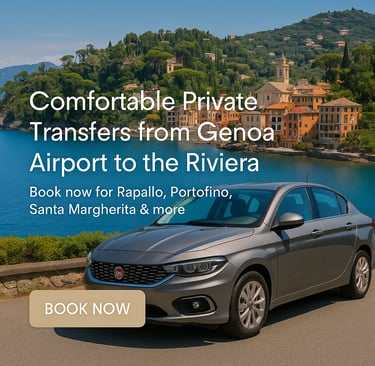 Private transfer from Genoa Airport to the Riviera with Fiat Tipo SW, book now.