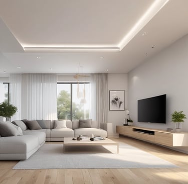 Bright living room with modern inventory