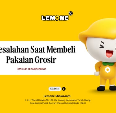 5 Kesalahan Membeli Pakaian Grosir | Lemone