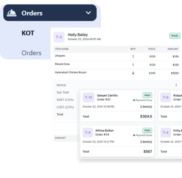 cloud pos restaurant KOT system in SriLanka