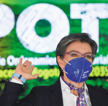 Claudia López POT Bogotá discusión Plan Ordenamiento Territorial