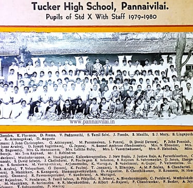 Tucker Hight School, Pannaivilai Xth 1979-1980