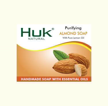 a bar of soap with almond oil and almond oil