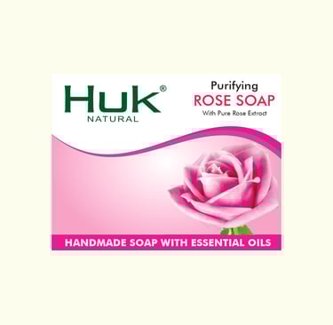 a soap bar soap with a pink rose on it