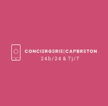 Conciergerie Capbreton logo 24/7 property management services.