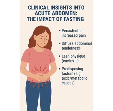 ⚕️🌙⏳🩺 Discover the role of fasting in acute surgical abdomen management. Learn how fasting impact