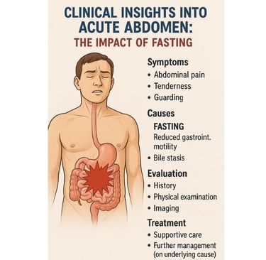 ⚕️🌙⏳🩺 Discover the role of fasting in acute surgical abdomen management. Learn how fasting impact