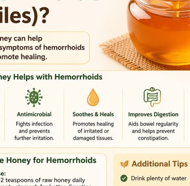 🍯 Is Honey Good for Hemorrhoids (Piles)?