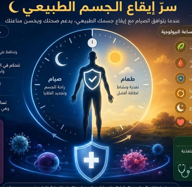 المتوافق مع الساعة البيولوجية (Circadian Fasting)
