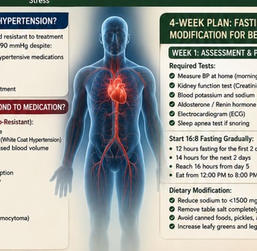 🍯Resistant Hypertension:Fasting Honey&Dietary Modification