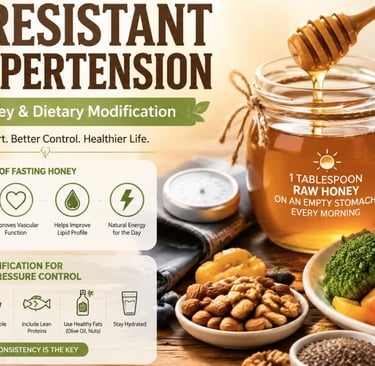 🍯Resistant Hypertension:Fasting Honey&Dietary Modification