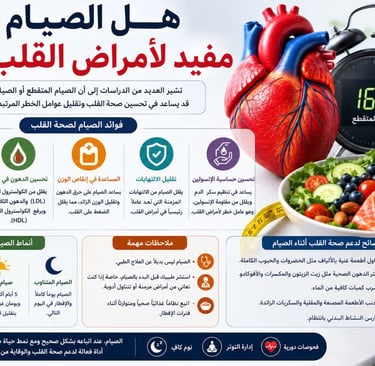 هل الصيام مفيد لأمراض القلب؟ تعرّف على تأثير الصيام المتقطع والعلاجي على ضغط الدم والكوليسترول والال