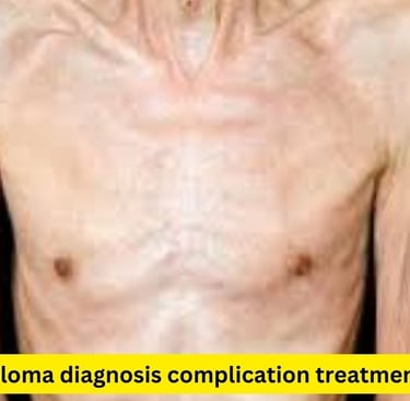 a male patient with multiple myoloma