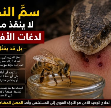 سمّ النحل لا ينقذ من لدغات الأفاعي — بل قد يقتل
