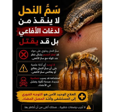 سمّ النحل لا ينقذ من لدغات الأفاعي — بل قد يقتل