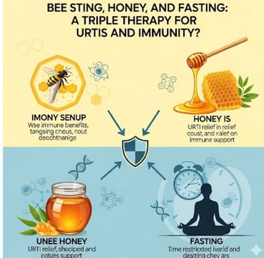 🐝🍯 Triple Therapy for URTI Forever : Bee Stings, Honey, and Fasting? 🌙