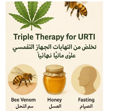 🐝🍯 Triple Therapy for URTI Forever : Bee Stings, Honey, and Fasting? 🌙