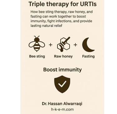 🐝🍯 Triple Therapy for URTI Forever : Bee Stings, Honey, and Fasting? 🌙