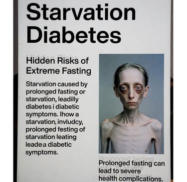 ⚠️ Starvation Diabetes : The Hidden Risk Behind Extreme Fasting  
