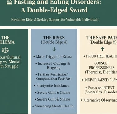 ⚖️🥗 Fasting and Eating Disorders: A Double-Edged Sword
