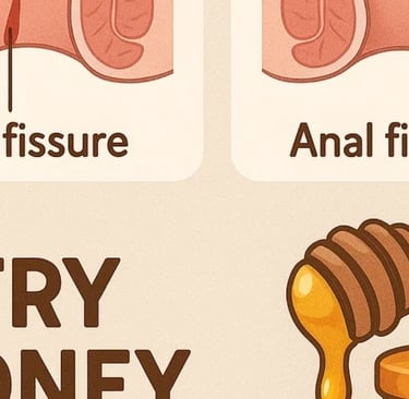 Anal Fissures and Fistulas try honey first 