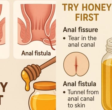 Anal Fissures and Fistulas try honey first