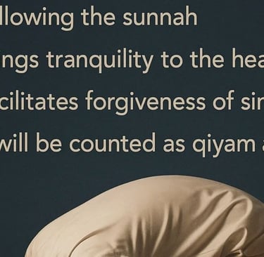 benefits of praying 2 rak'ahs before sleeping  