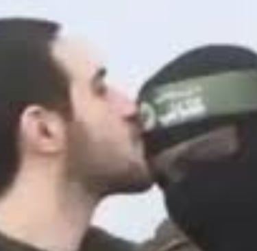 Captive kiss for Hamas Fighters, Gaza Syndrome