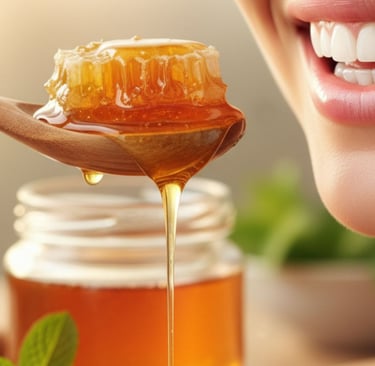 🍯القطرات الخلفية الأنفية وارتجاع المريء : العسل لتهدئة الحلق وإيقاف السعال