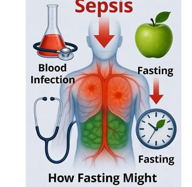   تعرف على العلاقة العلمية بين تسمم الدم (Sepsis) والصيام الطبي، وكيف قد تؤثر التحولات الأيضية وتنشي