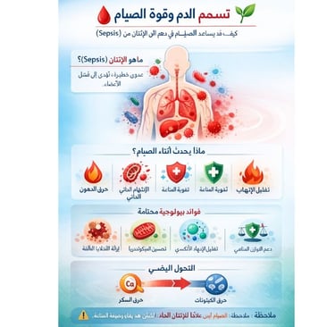 تسمم الدم وقوة الصيام