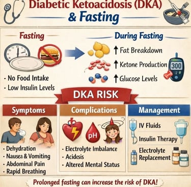 🩺 Diabetic Ketoacidosis (DKA) and Fasting 💉🥣