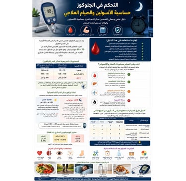اكتشف كيفية تنظيم سكر الدم، ولماذا يرتفع الجلوكوز الصيامي في الصباح، وكيف يحسن الصيام المتقطع حساسية