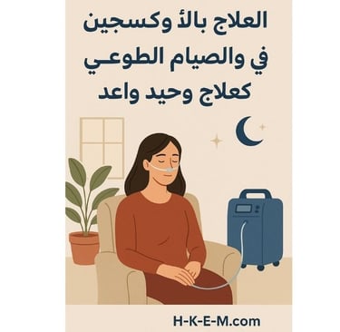 🏠💨🫁العلاج بالأكسجين في المنزل والصيام الطوعي كعلاج وحيد وواعد🌟🙏