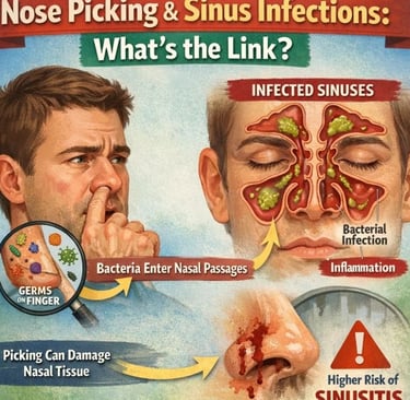 🦠👃 Nose Picking & Sinus Infections: What’s the Link?