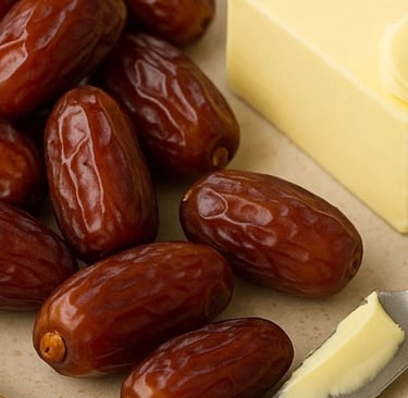 🌴🧈 The Delight of Dates and Butter A Nutritious and Delicious Meal