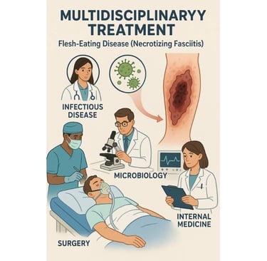 ๐ฆ Multidisciplinary Treatment: Flesh-Eating Disease (Necrotizing Fasciitis) ๐ฅ๐ฌ