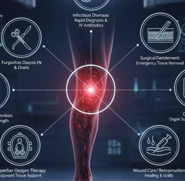๐ฆ Multidisciplinary Treatment: Flesh-Eating Disease (Necrotizing Fasciitis) ๐ฅ๐ฌ image