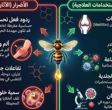الطبيعة المزدوجة لسم النحل : الأضرار والفوائد المدهشة