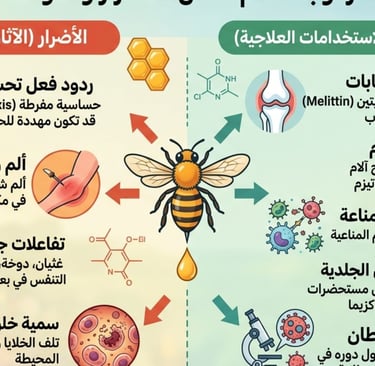 الطبيعة المزدوجة لسم النحل : الأضرار والفوائد المدهشة