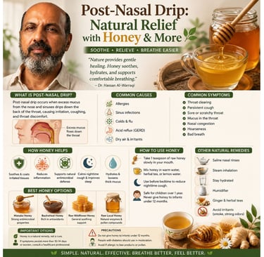 🍯Post-Nasal Drip:Soothe the Throat,Calm the Cough,Breathe Better