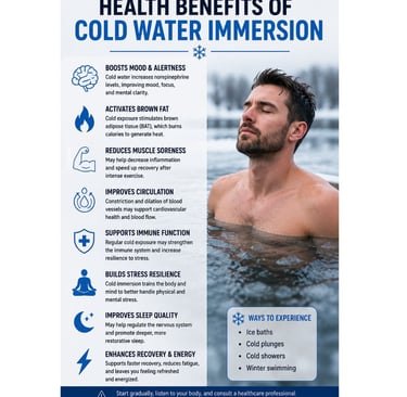 💪🧠Health Benefits of Cold Water Immersion❄️🛁 