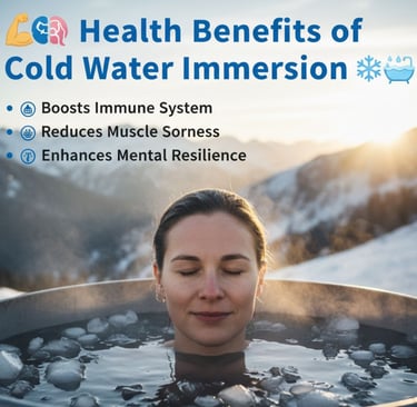 💪🧠Health Benefits of Cold Water Immersion❄️🛁 