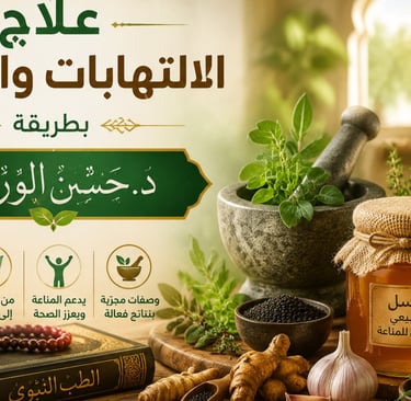 🕌🍯 علاج الالتهابات والعدوى بطريقة د. حسن الورّاقي 🌿🔥