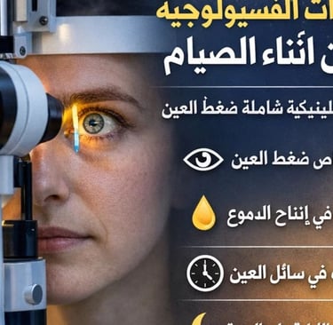 الخلاصة العلمية التغيرات الفسيولوجية للعين أثناء الصيام عادةً ما تكون طفيفة في المرضى المستقرين. ال