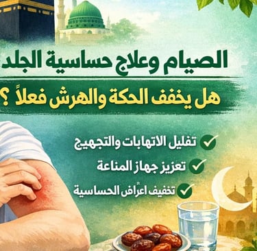 🕋🌿 الصيام وعلاج حساسية الجلد: هل يخفف الحكة والهرش فعلاً؟ 