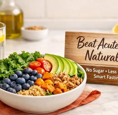 how reducing sugar, limiting meat, and using smart fasting can help relieve acute pain naturally. Le