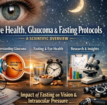  👁️🌙 Eye Health, Glaucoma & Fasting Protocols · A Scientific Overview 